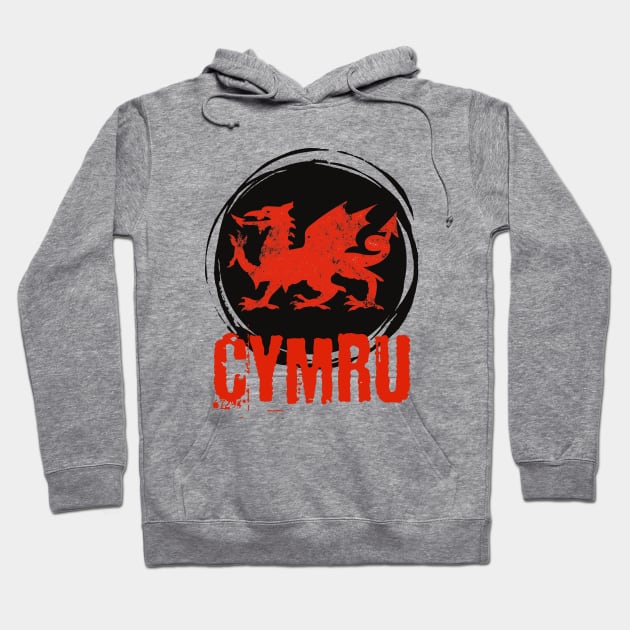 Cymru Welsh Dragon Hoodie by Teessential